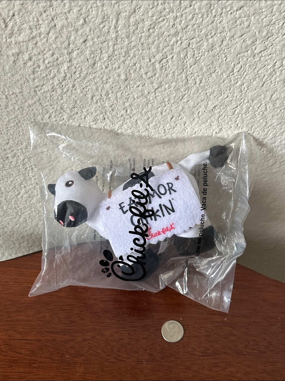 Plush Cow Toy – White & Black Promotional Plush